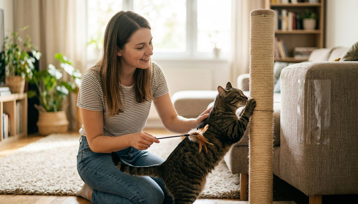 Les méthodes douces pour dissuader les comportements destructeurs chez les chats